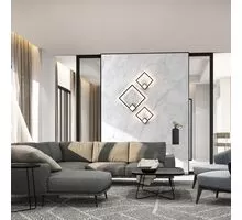 Aplica LED Mantra Boutique, 17.5W, 3000K, negru, dimabil