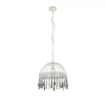 Pendul Eglo Steeleville, 1xE27, alb, maro