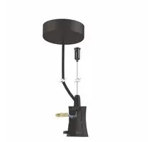 Sistem suspendare de capat, cu alimentare, pentru pendul LED Hanok Mantra, negru