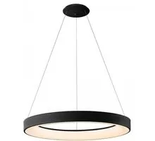 Pendul LED Mantra Niseko, 50W, negru, dimabil, telecomanda