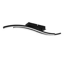 Plafoniera LED Eglo Lejias, 21.5W, negru, transparent