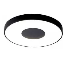 Plafoniera LED Mantra Coin, 80W, 2700K-5000K, D50 cm, negru, dimabil, telecomanda, Smart App