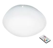 Plafoniera LED Eglo Sileras-Z, 33W, alb, transparent, dimabil, telecomanda, Smart control App