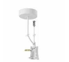 Sistem suspendare de capat, cu alimentare, pentru pendul LED Hanok Mantra, alb