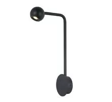 Aplica LED Mantra Eyes, intrerupator, 6W, negru nisipiu