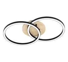 Plafoniera LED Eglo Lomaltas-Z, 32W, alb, maro, negru, dimabil, telecomanda, Smart control App