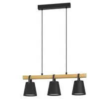 Pendul Eglo Boyle, 3xE27, alb, maro, negru