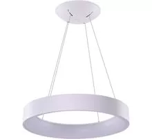 Pendul LED AZzardo Solvent, 120W, rotund, alb, dimabil