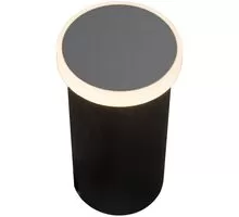 Spot fix LED incastrat AZzardo Alf, 3W, 3000K, rotund, gri, IP65