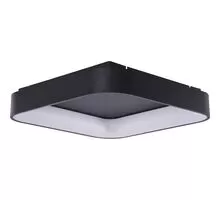 Plafoniera LED AZzardo Solvent, 32W, patrat, negru, dimabil