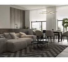 Pendul LED Maytoni Line, 75W, 3000K, auriu mat