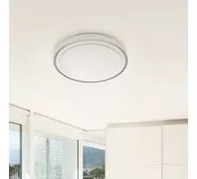 Plafoniera LED Kelektron Lofoten, 120W, alb, gri, dimabil, telecomanda