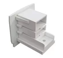 Element de capat pentru sina Maytoni Trinity, nealimentat, alb