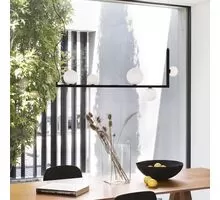 Pendul Ideal Lux Birds, 5xG9, alb-negru