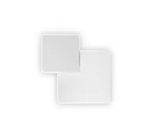 Aplica LED Ideal Lux Pouche, 14W, alb, patrat