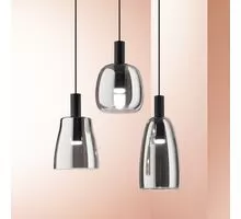 Pendul LED Ideal Lux Coco, 7W, fumuriu-negru, 140 mm