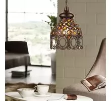 Pendul Eglo Jadida, 1xE27, cupru antic-multicolor