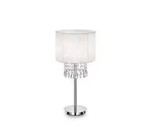Lampa decorativa cristal Ideal Lux Opera, 1xE27, alb, crom