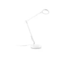 Lampa de birou LED Ideal Lux Futura, 10W, alb, dimabil, touch