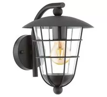 Aplica Eglo Pulfero, 1xE27, negru-transparent