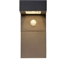 Aplica LED Eglo Baracconi, 3.6W, negru-transparent, senzor de miscare