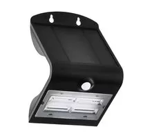 Aplica LED Eglo Lamozzo, 3.2W, negru-transparent, senzor crepuscular