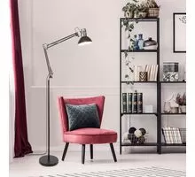 Lampadar Rabalux Aristeo, 1xE27, argintiu-negru mat