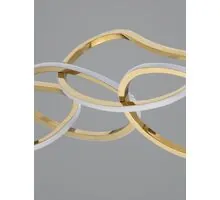 Pendul LED Nova Luce Girish, 50W, 3000K, L100 cm, Hmax. 120 cm, auriu, dimabil Triac