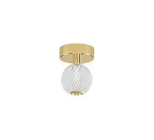 Plafoniera LED Nova Luce Brillante, 4W, auriu-transparent