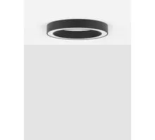 Plafoniera LED Nova Luce Morbido, 50W, negru nisipiu, telecomanda, Smart control App