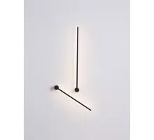 Aplica LED Nova Luce Synthesi, 25W, 3000K, negru nisipiu