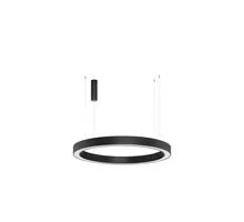 Pendul LED Nova Luce Morbido, 80W, negru nisipiu, telecomanda, Smart control App