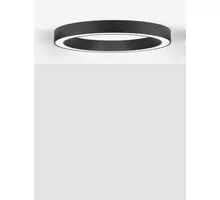 Plafoniera LED Nova Luce Morbido, 60W, negru nisipiu, telecomanda, Smart control App