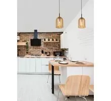 Pendul Nova Luce Velor, 1xE27, negru-sampanie