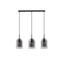 Pendul Nova Luce Velor, 3xE27, fumuriu-negru