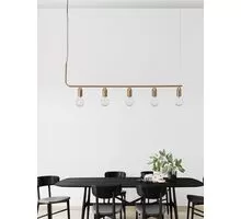 Pendul Nova Luce Veda, 5xG9, bronz-transparent
