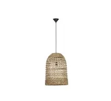 Pendul Nova Luce Griffin, 1xE27, D 420, lemn natural-negru