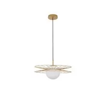 Pendul Nova Luce Ellery, 1xE27, auriu, opal
