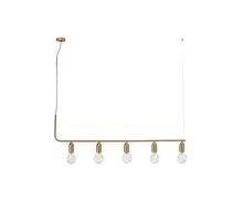Pendul Nova Luce Veda, 5xG9, bronz-transparent