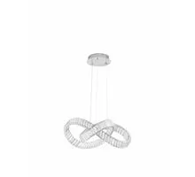 Pendul cristal LED Nova Luce Conceto, 50W, crom-transparent