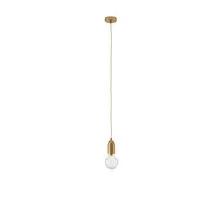 Pendul Nova Luce Veda, 1xG9, bronz-transparent