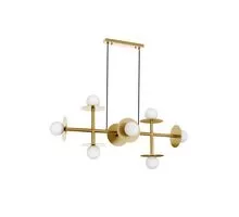 Pendul Nova Luce Pielo, 8xG9, auriu-opal