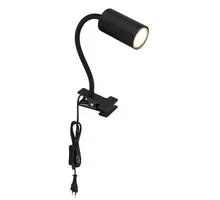 Lampa de birou Globo Lighting Robby, 1xGU10, flexibil, negru