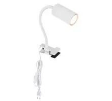 Lampa de birou Globo Lighting Robby, 1xGU10, flexibil, alb mat