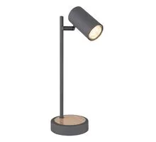 Veioza Globo Lighting Robby, 1xGU10, negru - lemn