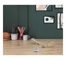 Set 2 Bec Smart Eglo ST64 cu telecomanda, 1xE27, ambra
