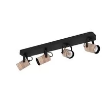 Plafoniera Eglo Cayuca, 4xGU10, maro-negru