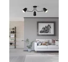 Plafoniera Eglo Loreto, 3xE27, alb-negru