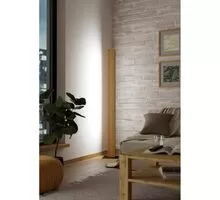 Lampadar LED Eglo Anchorena-Z, 35W, alb-lemn natur-negru, telecomanda-Smart control App