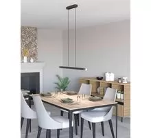 Pendul LED Eglo Lisciana, 18W, gri-maro, dimabil